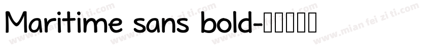 Maritime sans bold字体转换
